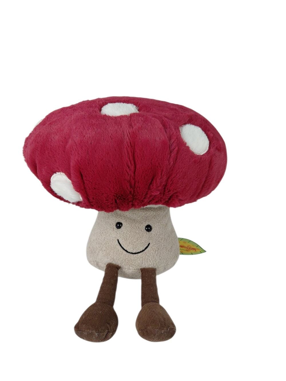 Jellycat Amuseable Mushroom 🍄 11x8.5" (9" Seat Height) Soft & Plush NWT